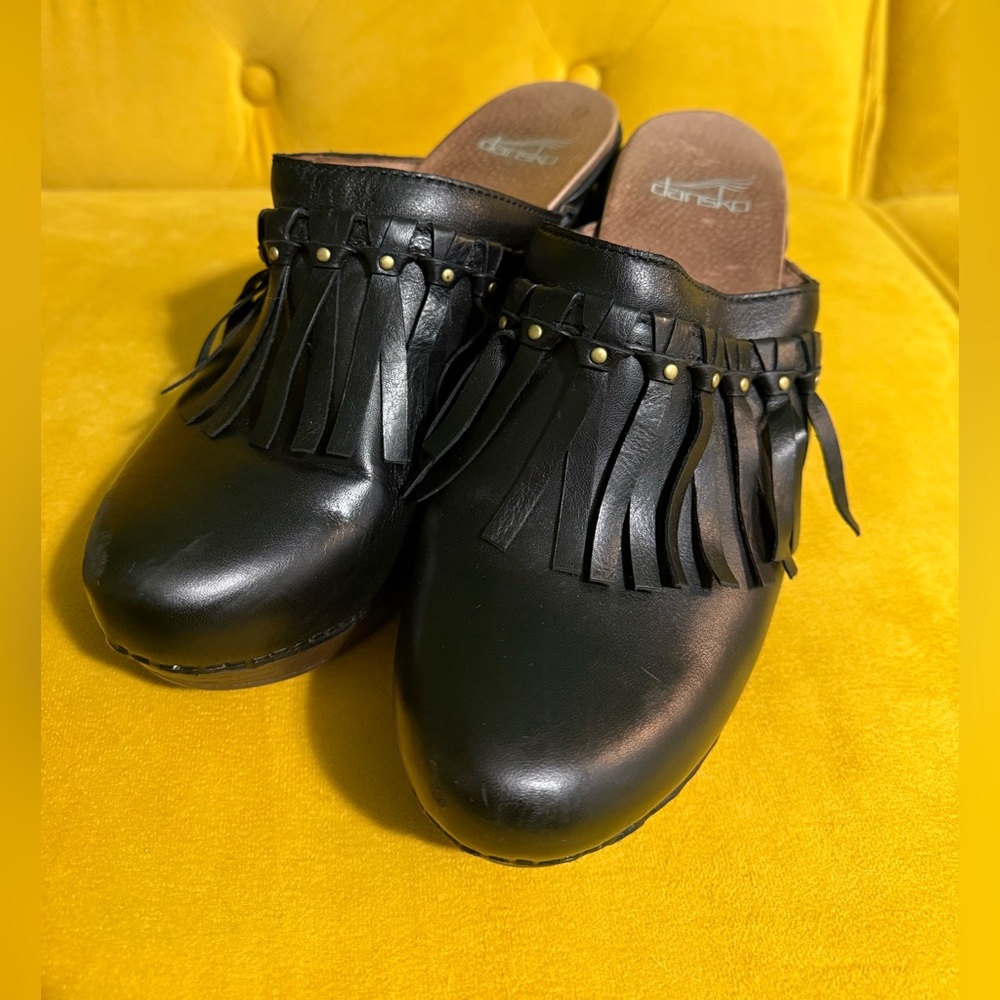 Dansko Black Deni Mules EU 40 - Picture 3 of 4